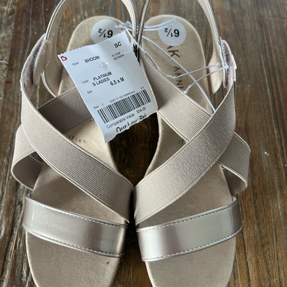 Elegant Platinum Sandals